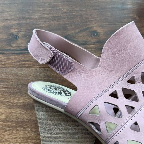 Vince Camuto Mauve Beverly Sandals Size 8.5 W - Picture 2 of 6